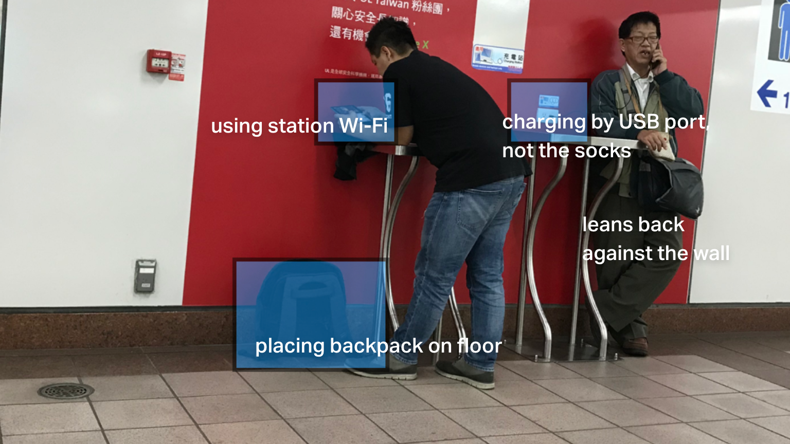 How people using the charging station