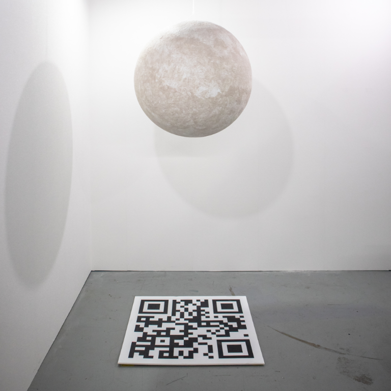 The showing place with ImageAnchor QR code and the planet